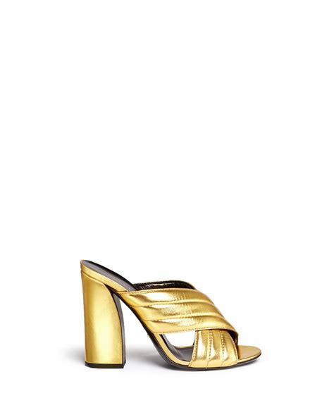 gucci-webby-sylvia-ribbed-crisscross-leather-mule|Gucci Mule shoes for Women .